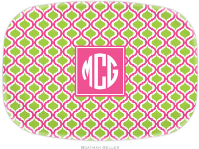 Boatman Geller - Personalized Melamine Platters (Kate Raspberry & Lime Preset)