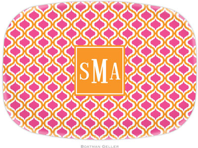 Boatman Geller - Personalized Melamine Platters (Kate Tangerine & Raspberry Preset) Boatman Geller - Personalized Melamine Platters (Kate Tangerine & Raspberry Preset)