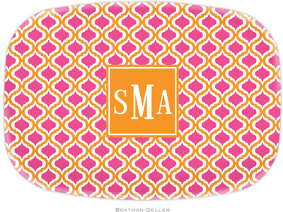 Boatman Geller - Personalized Melamine Platters (Kate Tangerine & Raspberry Preset)