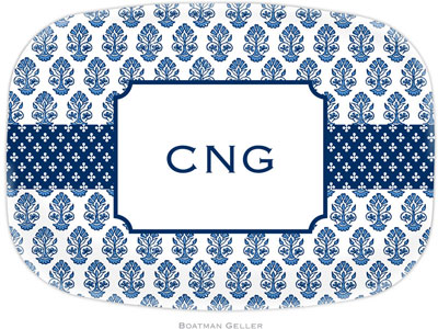 Boatman Geller - Personalized Melamine Platters (Beti Navy) Boatman Geller - Personalized Melamine Platters (Beti Navy)
