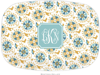 Boatman Geller - Personalized Melamine Platters (Suzani Gold Preset) Boatman Geller - Personalized Melamine Platters (Suzani Gold Preset)