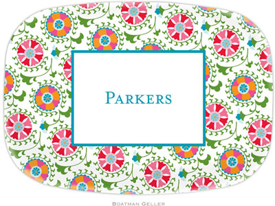 Boatman Geller - Personalized Melamine Platters (Suzani)