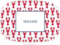 Boatman Geller - Personalized Melamine Platters (Lobsters Red)