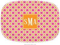 Boatman Geller - Personalized Melamine Platters (Kate Tangerine & Raspberry Preset)