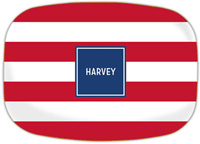 Boatman Geller - Create-Your-Own Platters (Patriotic Awning Stripe)