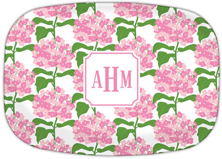 Boatman Geller - Personalized Melamine Platters (Sconset Pink ) Boatman Geller - Personalized Melamine Platters (Sconset Pink )