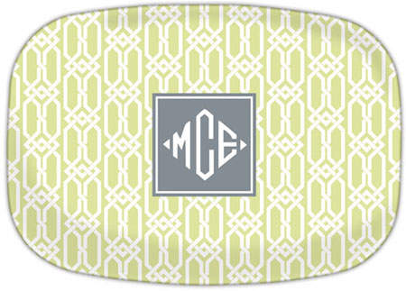 Boatman Geller - Personalized Melamine Platters (Arden Spring Green) Boatman Geller - Personalized Melamine Platters (Arden Spring Green)