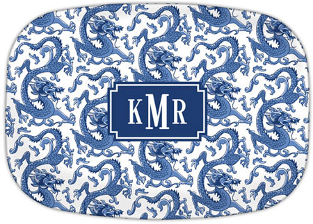 Boatman Geller - Personalized Melamine Platters (Imperial Blue) Boatman Geller - Personalized Melamine Platters (Imperial Blue)
