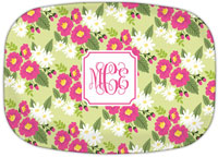 Boatman Geller - Personalized Melamine Platters (Lillian Floral Bright)