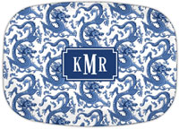 Boatman Geller - Personalized Melamine Platters (Imperial Blue)