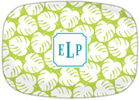 Boatman Geller - Personalized Melamine Platters (Palm Lime)