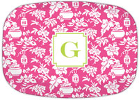 Boatman Geller - Personalized Melamine Platters (Anna Floral Raspberry)