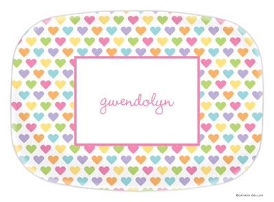 Boatman Geller - Personalized Melamine Platters (Candy Hearts)