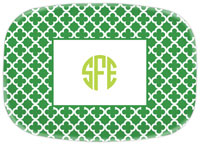 Boatman Geller - Personalized Melamine Platters (Bristol Tile Pine - St. Patrick's Day)