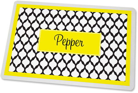 Kelly Hughes Designs - Pet Mats (Black Lattice)