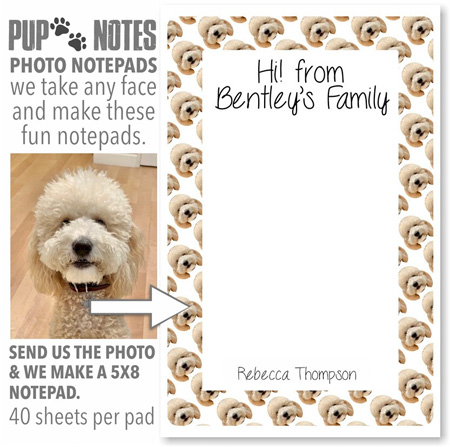 Pup Notes Notepads by Namedrops (Create-Your-Own Pattern)