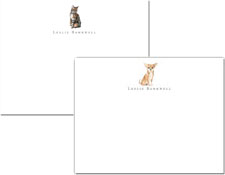 Customized Pet Flat Note Stationery by Stacy Claire Boyd