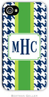 Boatman Geller Hard Phone Cases - Alex Houndstooth Navy (BACKORDERED)