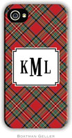 Boatman Geller Hard Phone Cases - Plaid Red (BACKORDERED)