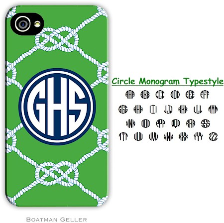 Boatman Geller Hard Phone Cases - Nautical Knot Kelly (BACKORDERED)