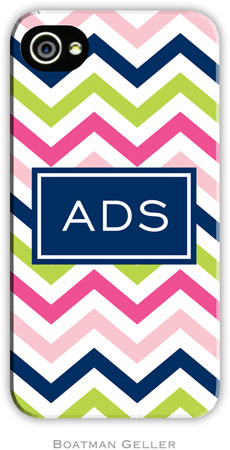 Boatman Geller Hard Phone Cases - Chevron Pink, Navy & Lime Boatman Geller Hard Phone Cases - Chevron Pink, Navy & Lime