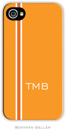 Boatman Geller Hard Phone Cases - Racing Stripe Orange Boatman Geller Hard Phone Cases - Racing Stripe Orange