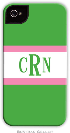 Boatman Geller Hard Phone Cases - Stripe Kelly & Bubblegum Boatman Geller Hard Phone Cases - Stripe Kelly & Bubblegum
