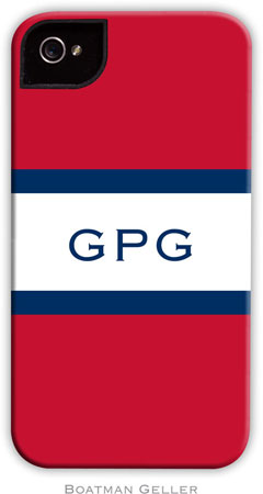 Boatman Geller Hard Phone Cases - Stripe Red & Navy Boatman Geller Hard Phone Cases - Stripe Red & Navy