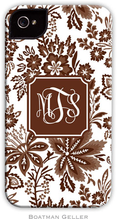 Boatman Geller Hard Phone Cases - Classic Floral Brown (Preset) (BACKORDERED)