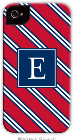 Boatman Geller Hard Phone Cases - Repp Tie Red & Navy (Preset) Boatman Geller Hard Phone Cases - Repp Tie Red & Navy (Preset)