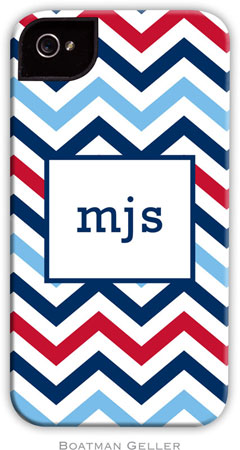 Boatman Geller Hard Phone Cases - Chevron Blue & Red Boatman Geller Hard Phone Cases - Chevron Blue & Red
