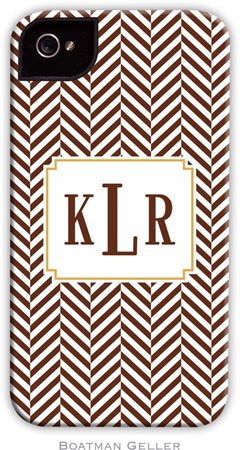 Boatman Geller Hard Phone Cases - Herringbone Chocolate Boatman Geller Hard Phone Cases - Herringbone Chocolate