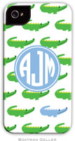 Boatman Geller Hard Phone Cases - Alligator Repeat Blue (Preset)
