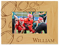 Football Engraved Picture Frames by Embossed Graphics