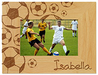 Soccer Engraved Picture Frames by Embossed Graphics
