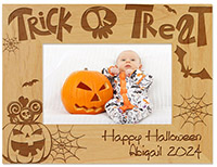 Trick or Treat Engraved Picture Frames by Embossed Graphics
