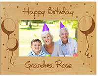 Birthday Balloons Engraved Picture Frames by Embossed Graphics