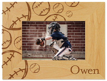Baseball Engraved Picture Frames by Embossed Graphics