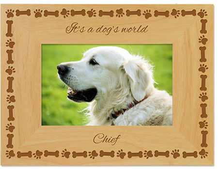 Dogs Tale Engraved Picture Frames by Embossed Graphics