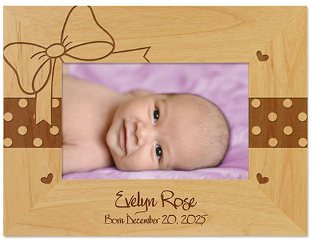 Bella Baby Engraved Picture Frames by Embossed Graphics