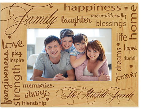 Unconditional Love Engraved Picture Frames by Embossed Graphics