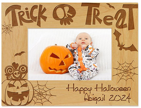 Trick or Treat Engraved Picture Frames by Embossed Graphics