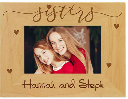 Sisters Engraved Picture Frames by Embossed Graphics