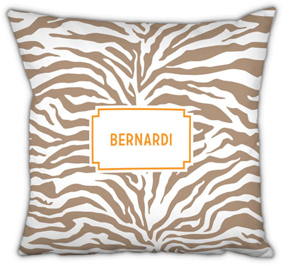 Boatman Geller - Create-Your-Own Square Throw Pillows (Zebra)