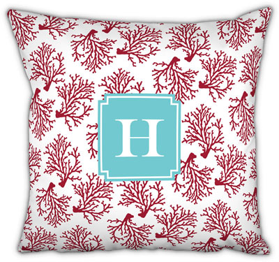 Boatman Geller - Create-Your-Own Square Throw Pillows (Coral)