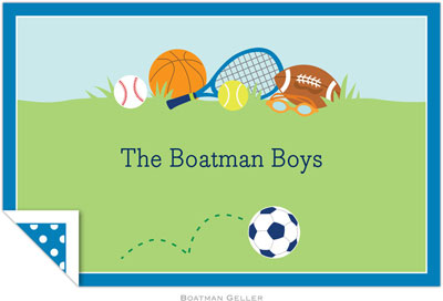 Boatman Geller Laminated Placemat - Sports Boy