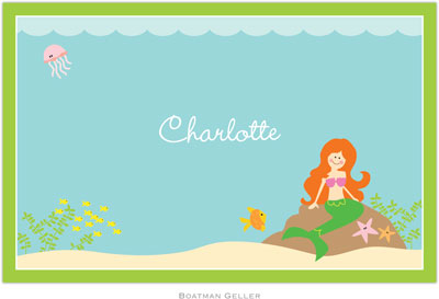 Boatman Geller - Personalized Placemats (Mermaid - Disposable)