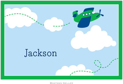 Boatman Geller - Personalized Placemats (Airplane - Disposable)