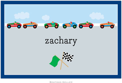 Boatman Geller - Personalized Placemats (Race Cars - Disposable) Boatman Geller - Personalized Placemats (Race Cars - Disposable)