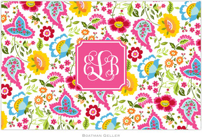 Boatman Geller - Personalized Placemats (Bright Floral Preset - Disposable) Boatman Geller - Personalized Placemats (Bright Floral Preset - Disposable)